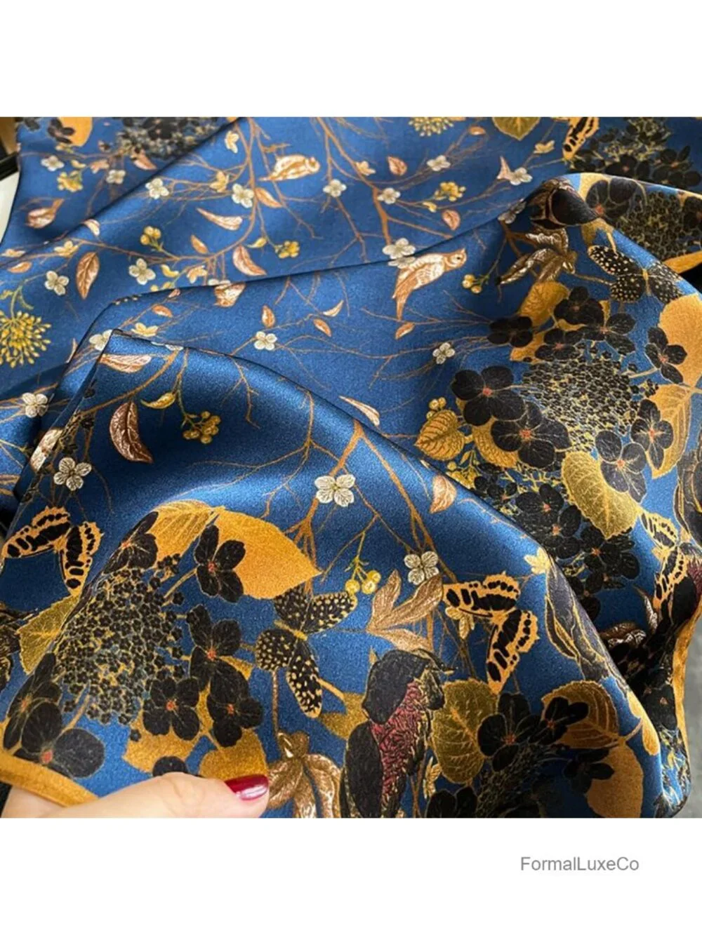 100% Pure Mulberry Silk Square Scarf 26x26 Neckerchief Headscarf Hair Scarf